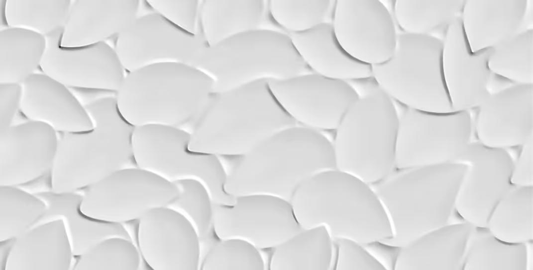 Tile Face  Cordate Bianca G302006